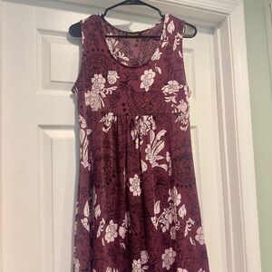 Reborn Pink Ruffled Tiered Sundress Sleeveless Midi